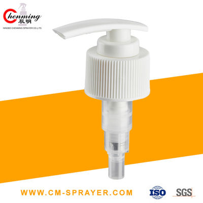 28-400 Perak PP Plastik Lotion Dispenser Pump Nozzle Panjang Dengan Saklar Klip Tabung Celup