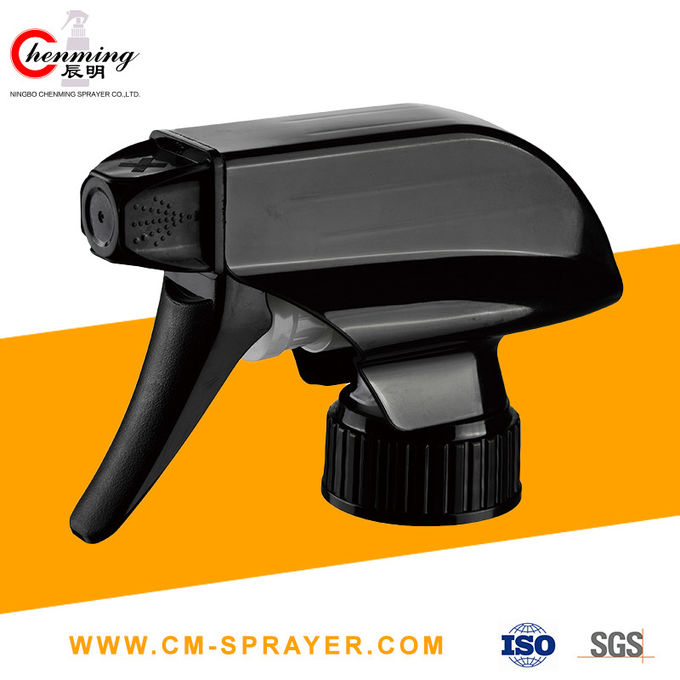 28-400 28/410 Plastik Pemicu Sprayer Air Hitam Kabut Halus Tutup Botol Nozzle Dapat Disesuaikan Anti Bocor 0